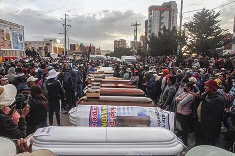 Victimas de la masacre de Juliaca, Perú.