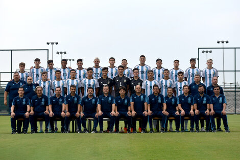 Plantel de la selección argentina Sub-17. 