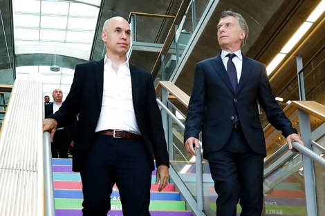 Horacio Rodríguez Larreta junto a Mauricio Macri.