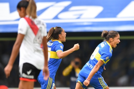 El festejo de las chicas de Boca