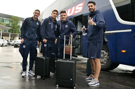 Manuel Insaurralde, Federico Gattoni, Malcom Braida y Augusto Batalla (Fuente: Prensa San Lorenzo)