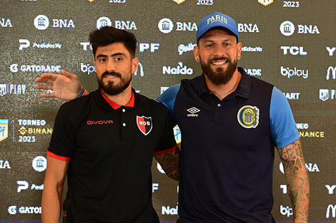 Arqueros y capitanes, Hoyos y Broun dieron una conferencia de prensa ayer al mediodía.  (Fuente: Sebastián Granata)