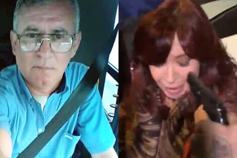 Daniel Barrientos y la ex presidenta Cristina Kirchner.