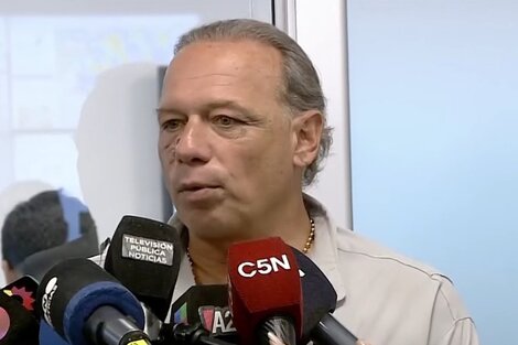 Sergio Berni dio detalles de la reunión de este jueves por la noche con los choferes que realizan medidas de fuerza pidiendo que liberen a los dos choferes detenidos. 