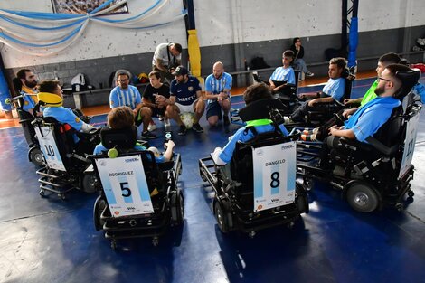 Scaloni dijo presente en el video de la Selección de Powerchair