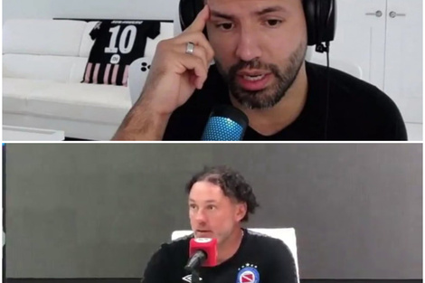 "Kun" Agüero y Gabriel Milito hablaron sobre la situación del club. Imagen: captura de video