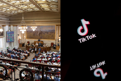 Una portavoz de TikTok dijo que la constitucionalidad del proyecto de ley en última instancia "será decidida por los tribunales". (Foto: The New York Times/AFP)