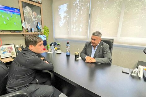 Leandro Stillitano y el Chiqui Tapia