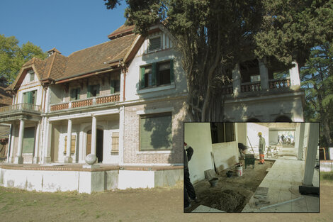 Las obras avanzan en la vieja Quinta Rocca. (Fuente: Fabián Restivo)