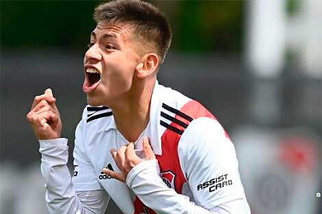 Claudio "Diablito" Echeverri, una de la joyas de River. (Fuente: Instagram)