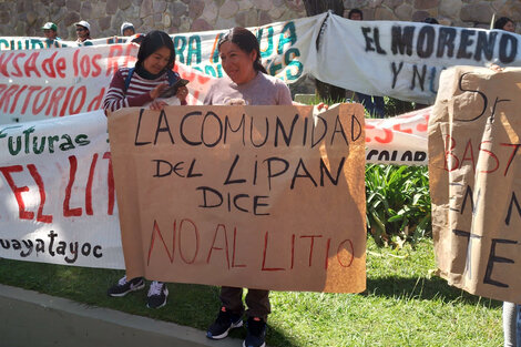 Comunidades indígenas se manifestaron en rechazo a la explotación del litio en Jujuy 