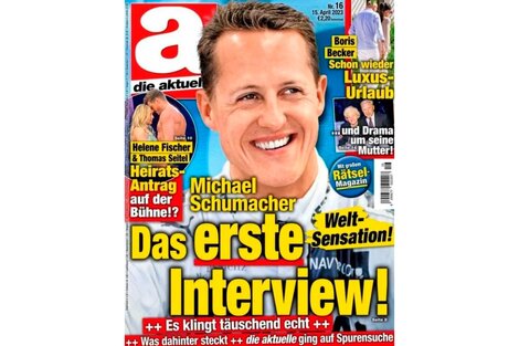 La tapa de la falsa entrevista a Schumacher.