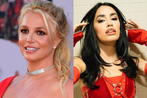 Britney Spears le mandó un audio a Lali Espósito por su tema "Obsesión". Imagen: AFP/@lalioficial.