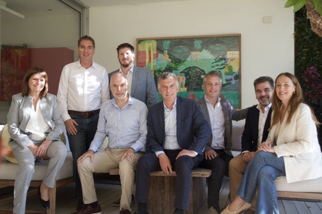 Los principales referentes del PRO se reunieron este viernes en San Isidro. 