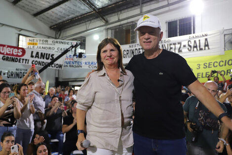 Néstor Grindetti con Patricia Bullrich, cuando se largó para pelear por la gobernación.