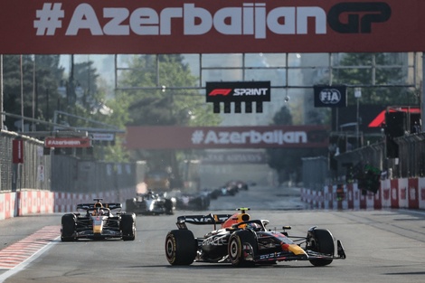 Checo Pérez se mostró contundente en el Sprint de la Fórmula 1 (Fuente: AFP)