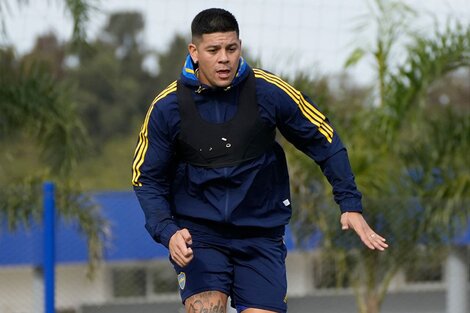 Marcos Rojo volvió a entrenarse con Boca