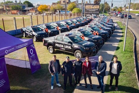 Quilmes: Mayra Mendoza presentó 20 nuevos patrulleros 0km para la policía local