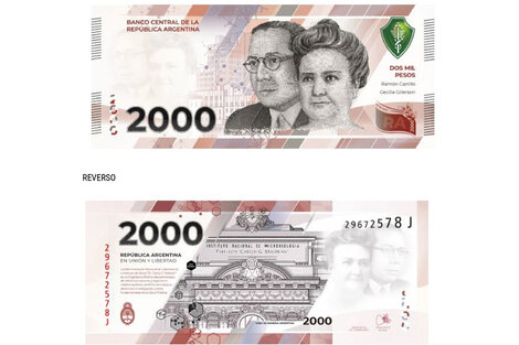 El Banco Central ya tiene en su poder el nuevo billete de $2.000 y define su salida