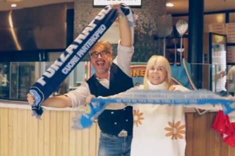 Claudia Villafañe y el chef De Santis festejaron el "Scudetto" obtenido por el Napoli. 