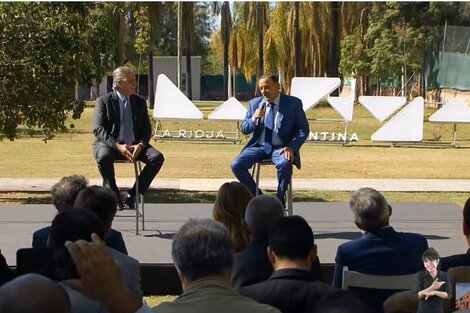 Fernández y Quintela en la Residencia oficial.