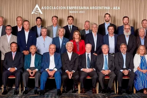 Los empresarios de AEA, reunidos en un encuentro en marzo de 2023.