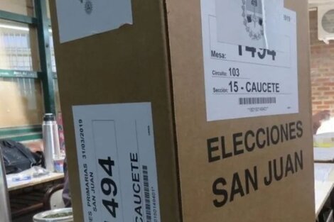 Los sanjuaninos irán a las urnas este domingo, para elegir intendentes, concejales y diputados provinciales. Quienes no cumplan con la emisión del voto, deberán pagar una multa. 