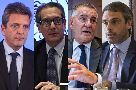 Massa, Pesce (BCRA), Castagnetto (AFIP) y Michel (Aduanas), son parte de la Unidad