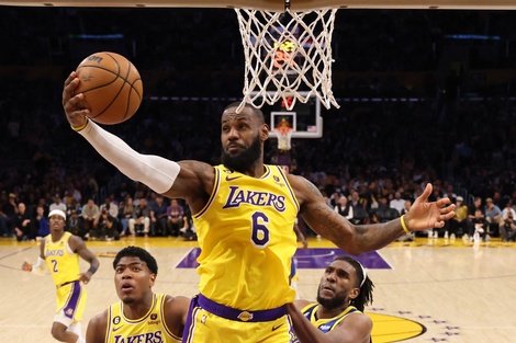 LeBron James, el gran líder de los Lakers. Busca su quinto anillo de campeón (Fuente: AFP)