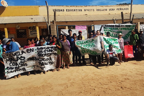 Indígenas y criollos tomaron la escuela de Alto La Sierra