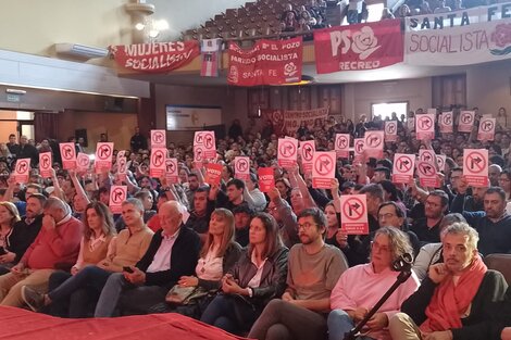 Ya en el congreso provincial habían aparecido las tensiones internas.