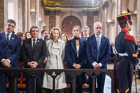 Larreta participó del Tedeum por el 25 de Mayo que se realizó en la Catedral de Buenos Aires.  (Fuente: NA)