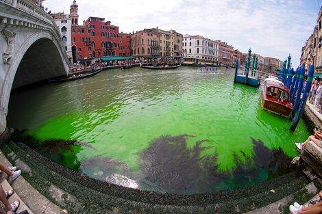 Se develó el misterio del color de la aguas del Gran Canal de Venecia (Fuente: EFE)