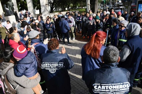 Los recuperadores se movilizaron en su día. 