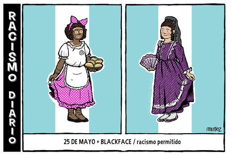 25 de mayo y blackface