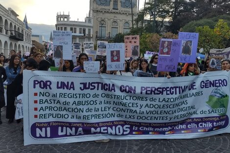 Los feminismos también marcharon contra la ley antiprotestas 