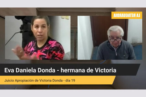 El testimonio de Eva Daniela Donda, en el juicio por la apropiación de su hermana Victoria