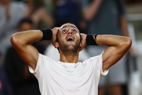 Tomás Etcheverry quedó del lado del cuadro que no tiene a Alcaraz ni a Djokovic