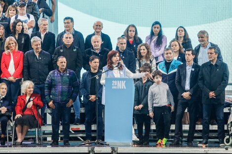 Cristina Kirchner duante el acto del pasado 25 de mayo. 