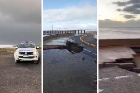 Miramar: fuertes olas provocaron destrozos en la costa 