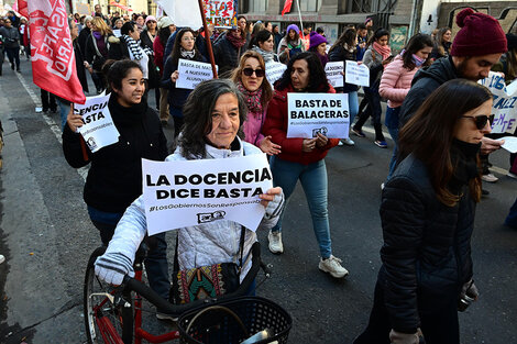 Un docente lo sintetizó: ningún trabajador quiere arriesgar su cuerpo. (Fuente: Sebastián Granata)