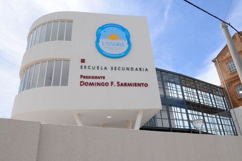 La escuela secundaria Presidente Domingo F. Sarmiento de Junín, dependiente de la Universidad Nacional del Noroeste de la Provincia de Buenos Aires. (Foto: UNNOBA)