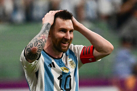 Lionel Messi rompió una marca histórica ante Australia en China.  (Fuente: AFP)