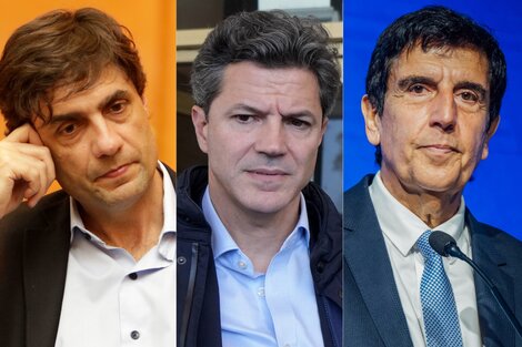 Hernán Lacunza, Luciano Laspina y Carlos Melconián, tres alfiles económicos de JxC.