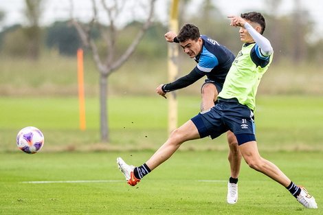 Luca Martínez Dupuy en un entrenamiento.