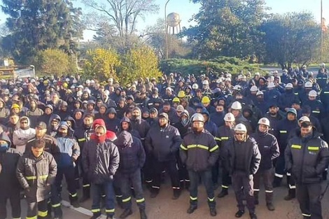 Trabajadores de planta y tercerizados lucharon juntos.