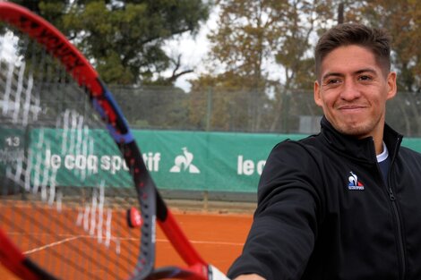 Sebastián Báez, uno de los exponentes del tenis nacional