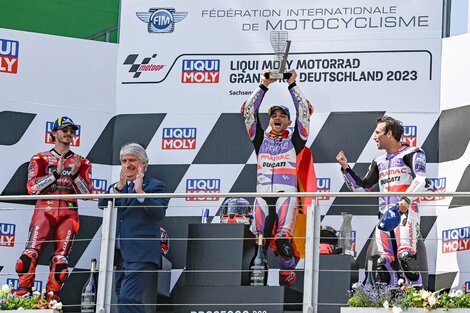 Moto GP: el español Martín ganó por ventaja mínima en Alemania