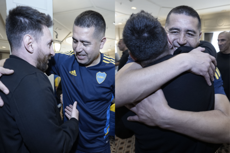 Despedida de Riquelme hoy: el abrazo con Messi y el partido minuto a minuto