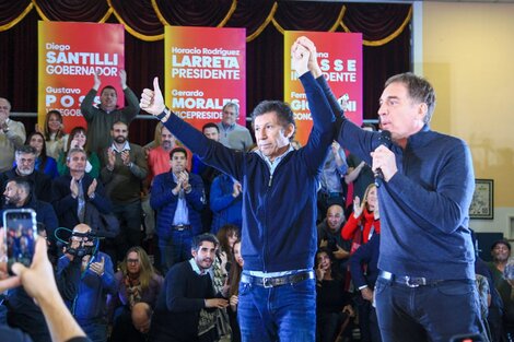 Santilli y Posse de campaña en San Isidro